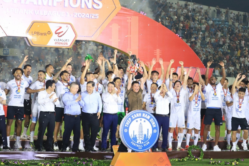 Hình ảnh liên quan đến mức thưởng V-League