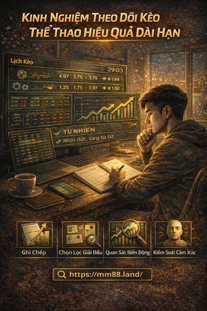 Kinh nghiệm theo dõi kèo thể thao