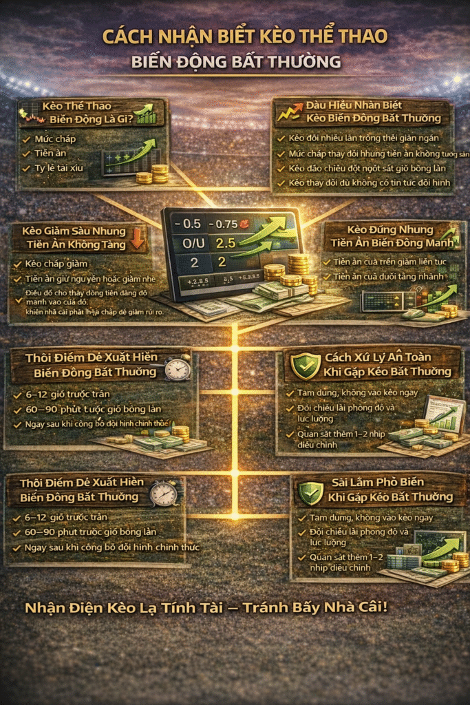 Nhận diện biến động kèo thể thao
